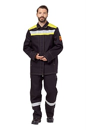 Костюм сварщика мужской летний "ФАЙМЕР 2" цвет черный/желтый купить в Красноярске по низкой цене Костюм сварщика мужской летний "ФАЙМЕР 2" цвет черный/желтый купить в Красноярске по низкой цене