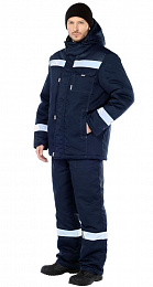 Костюм мужской зимний ТИМБЕР синий (куртка+полукомбез) купить в Красноярске по низкой цене