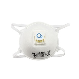 Респиратор чашеобразный О2 2111 FFP1 NRD c клапаном выдоха купить в Красноярске по низкой цене