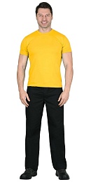 Футболка трикотажная (кор. рукав) желтая купить в Красноярске по низкой цене