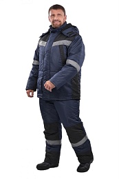 Костюм мужской зимний УРАЛ-КОМФОРТ NEW т.синий/черный (куртка+жилет+полукомбенизон) ТнЗМим-2 купить в Красноярске по низкой цене Костюм мужской зимний УРАЛ-КОМФОРТ NEW т.синий/черный (куртка+жилет+полукомбенизон) ТнЗМим-2 купить в Красноярске по низкой цене