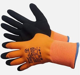 Перчатки Gward Freeze FL оранжевый утепленные двухслойные со вспененным латексным покрытием APL6001 купить в Красноярске по низкой цене Перчатки Gward Freeze FL оранжевый утепленные двухслойные со вспененным латексным покрытием APL6001 купить в Красноярске по низкой цене