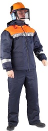 Костюм мужской зимний ЛЕСОРУБ синий/оранж (куртка и п/комбинезон) купить в Красноярске по низкой цене Костюм мужской зимний ЛЕСОРУБ синий/оранж (куртка и п/комбинезон) купить в Красноярске по низкой цене