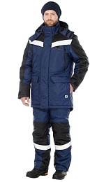 Костюм мужской зимний БРАНСФИЛД синий/черный (куртка+пк) купить в Красноярске по низкой цене