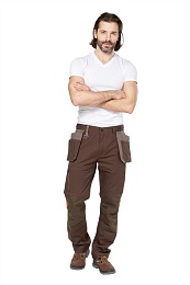 Брюки рабочие мужские летние Мист, коричневый/бежевый купить в Красноярске по низкой цене Брюки рабочие мужские летние Мист, коричневый/бежевый купить в Красноярске по низкой цене