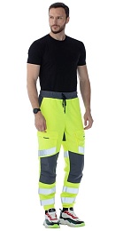 Брюки сигнальные "Блазар" (фл.-желтый с т. серой отделкой) купить в Красноярске по низкой цене