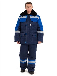 Костюм мужской зимний НОВА т.синий/василек (куртка+полукомбинезон) купить в Красноярске по низкой цене Костюм мужской зимний НОВА т.синий/василек (куртка+полукомбинезон) купить в Красноярске по низкой цене