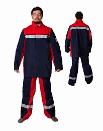 Костюм сварщика КС-05 Арсенал, 2-й класс защиты, куртка + п/к ( пл 450 гр, 100% х/б) купить в Красноярске по низкой цене Костюм сварщика КС-05 Арсенал, 2-й класс защиты, куртка + п/к ( пл 450 гр, 100% х/б) купить в Красноярске по низкой цене