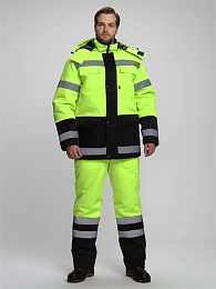 Костюм зимний ДОРОЖНИК УЛЬТРА (тк.Смесовая,210) п/к, лимонный/черный купить в Красноярске по низкой цене Костюм зимний ДОРОЖНИК УЛЬТРА (тк.Смесовая,210) п/к, лимонный/черный купить в Красноярске по низкой цене