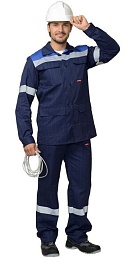 Костюм мужской летний СУРГУТ СОП т.синий/василек (куртка+ полукомбинезон) купить в Красноярске по низкой цене Костюм мужской летний СУРГУТ СОП т.синий/василек (куртка+ полукомбинезон) купить в Красноярске по низкой цене