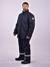 Костюм мужской зимний ЦЕЗАРЬ сварщика т.синий (куртка+брюки) купить в Красноярске по низкой цене