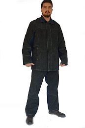 Костюм сварщика утепленный комбинированный тк. Термотекс и спилок 2,6/1 с о/п купить в Красноярске по низкой цене