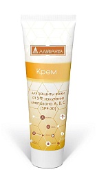 Крем АЛИРАНТА для защиты кожи от УФ излучения диапазона A, B, C (SPF-30) 100 мл купить в Красноярске по низкой цене