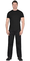 Футболка трикотажная (кор. рукав) черная купить в Красноярске по низкой цене Футболка трикотажная (кор. рукав) черная купить в Красноярске по низкой цене